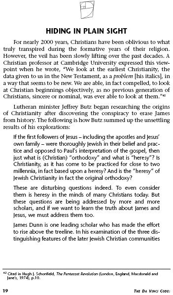 Jews for Judaism, Da Vinci Code 19 Jews for Judaism, Da Vinci Code 19